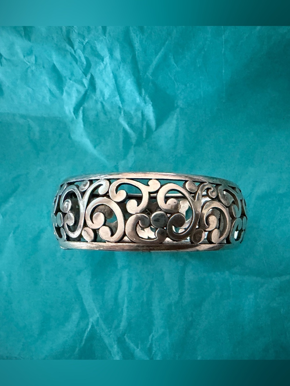 Brighton Silver Contempo Filigree Cuff Bracelet
